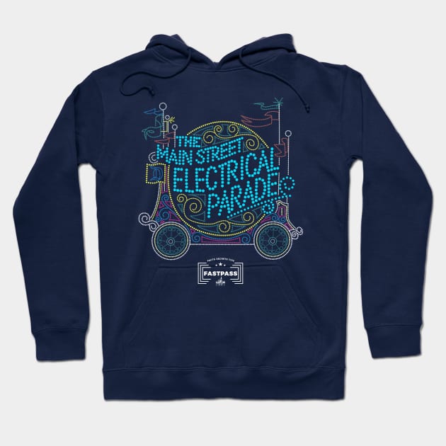 Main Street Electrical Parade Hoodie by fastpassfacts